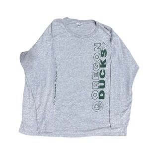 Gildan Oregon Ducks Rose Bowl 2012 Long Sleeve T Shirt Gray XL Cotton Blend